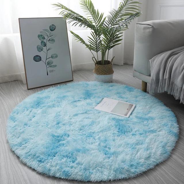 Tapete redondo super macio para usar como decoração no quarto/sala.