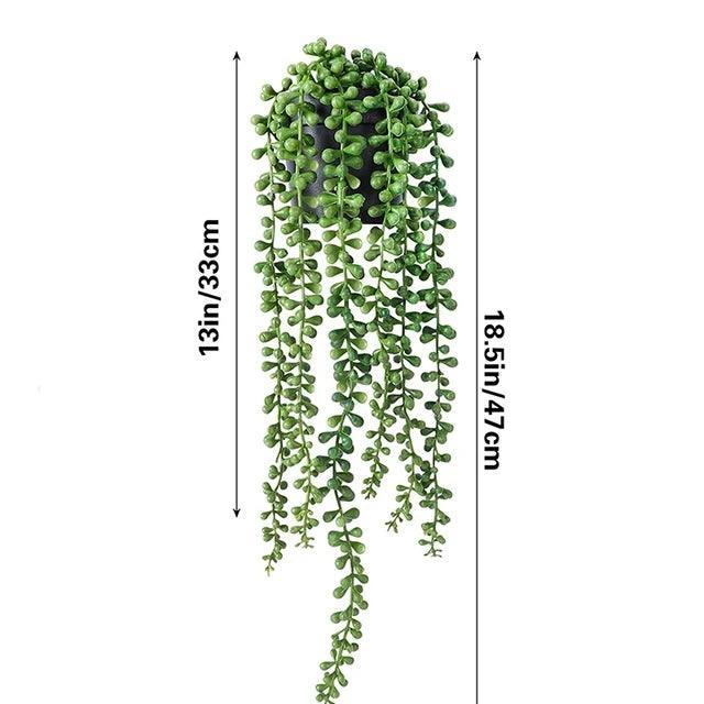 Planta artificial videira para usar como decoração em casa no sentido de trazer armonia e uma conexão ampla com a natureza.