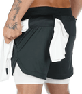 Shorts Quick Dry Camo Running para homens, esportes de ginástica, treino, fitness, jogging, calças curtas, verão, 2 em 1