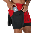 Shorts Quick Dry Camo Running para homens, esportes de ginástica, treino, fitness, jogging, calças curtas, verão, 2 em 1