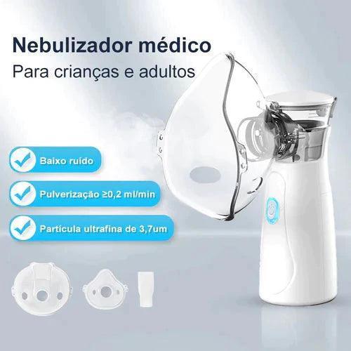 Nebulizador Médico BY™ + 3 Máscaras [BRINDE]